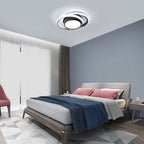 Comely Plafonnier LED, Rond Lampe de Plafond 32W, Moderne Luminaire Plafonnier pour Couloir Coucher Salle de Bains Cuisine Salon, Blanc Froid 6500K, Longueur 28cm, Nero
