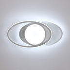 Ceiling Light - White Metal Frame, White Light