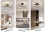 Ceiling Light - Black Aluminium Frame, Natural Light