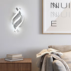 Applique - Telaio in Alluminio Argento, Luce Bianca