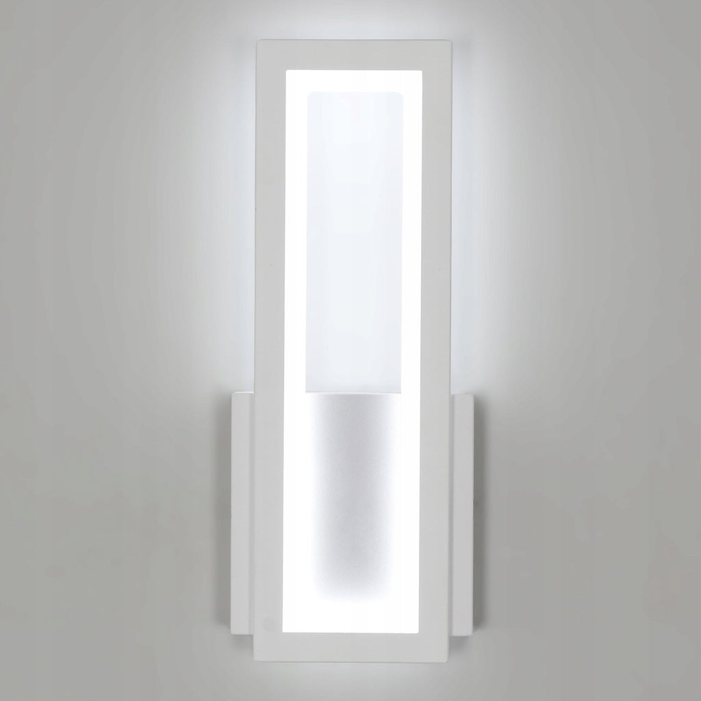 Wall Light - White Acrylic Frame, White Light