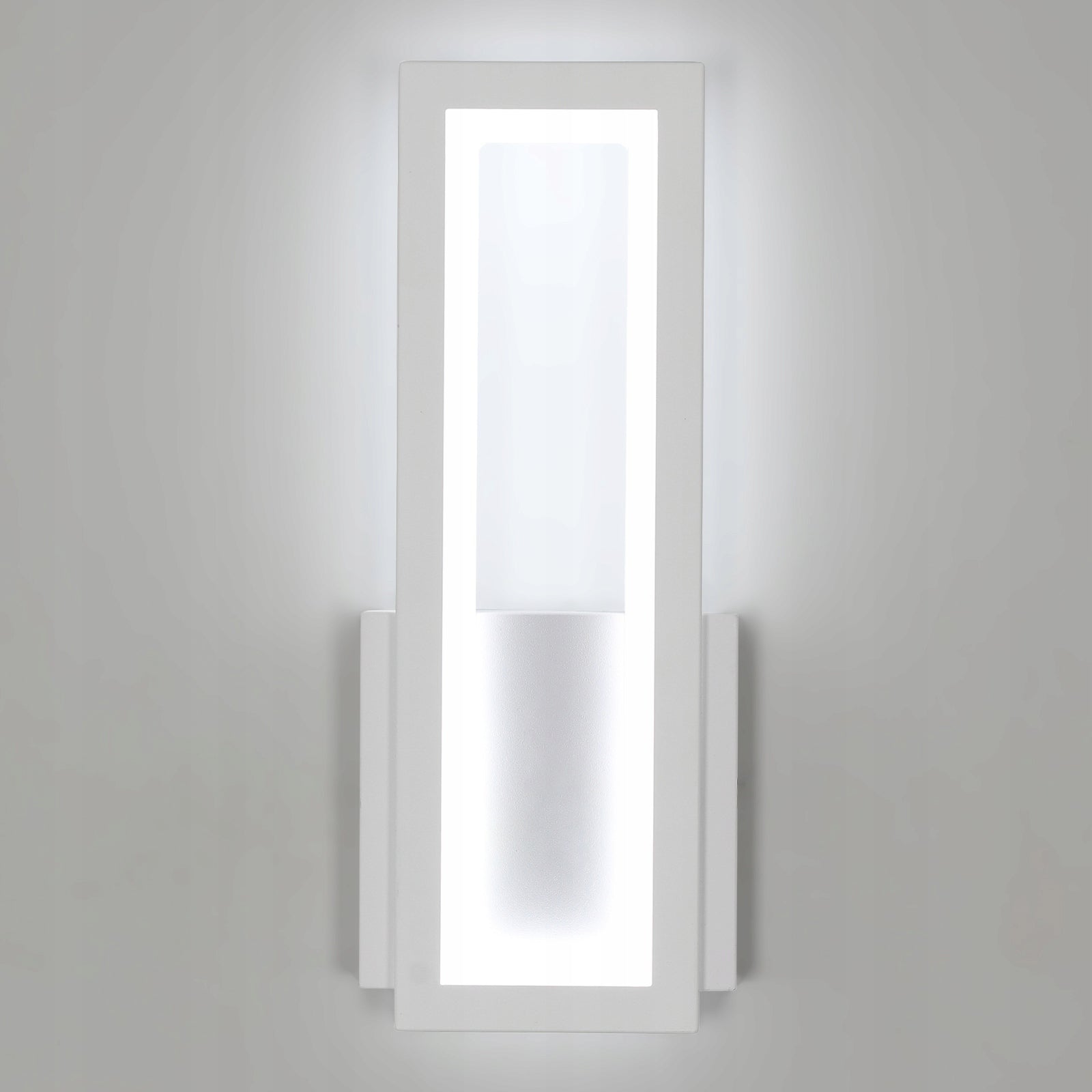 Wall Light - White Acrylic Frame, White Light