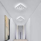 Comely Plafonnier LED Carré Moderne, 52W 5850LM Lampe de Plafond LED, Acrylique Luminaire Plafonnier Intérieur Blanc pour Chambre à Coucher, Salon, Couloir, Lumière Blanche 6500K, 40cm