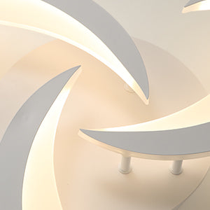 Comely Plafonnier LED Dimmable, Lampe de Plafond Moderne Acrylique 35W 3937LM, 3000K-6500K, Luminaire Plafonnier avec Télécommande pour Chambre Salon, Dia 58cm