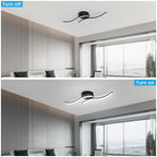 Ceiling Light - Black Aluminium Frame, White Light