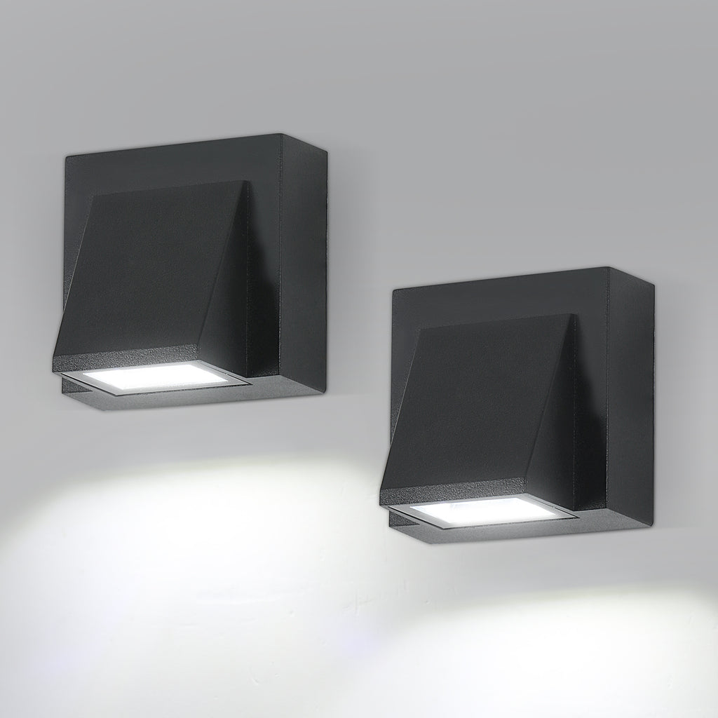 Wall Light - Black Metal Frame, Warm Light
