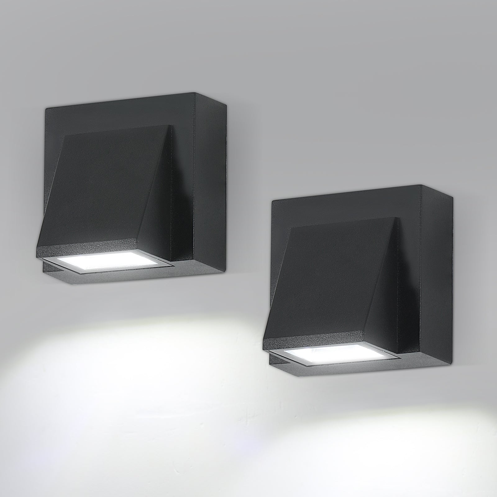 Wall Light - Black Metal Frame, Warm Light