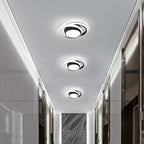 Comely Plafonnier LED, Rond Lampe de Plafond 32W, Moderne Luminaire Plafonnier pour Couloir Coucher Salle de Bains Cuisine Salon, Blanc Froid 6500K, Longueur 28cm, Nero