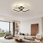Ceiling Light - Black Aluminium Frame, Natural Light