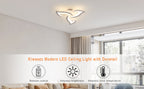 Comely Plafonnier LED Dimmable, Lampe de Plafond Moderne Acrylique 35W 3937LM, 3000K-6500K, Luminaire Plafonnier avec Télécommande pour Chambre Salon, Dia 58cm