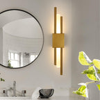 Wall Light - Gold Metal Frame, Warm Light